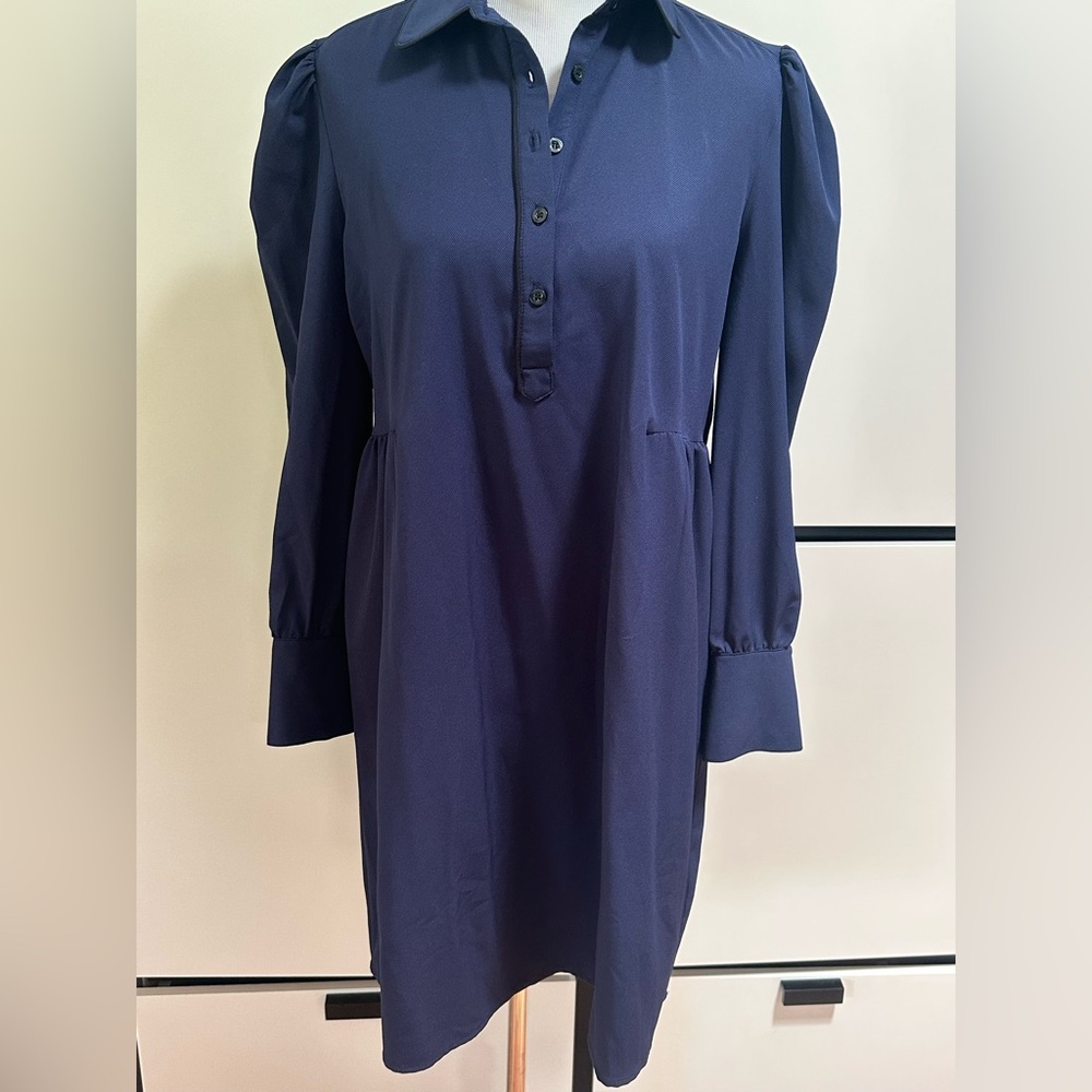 Aniche Navy Long Sleeve Maternity Dress